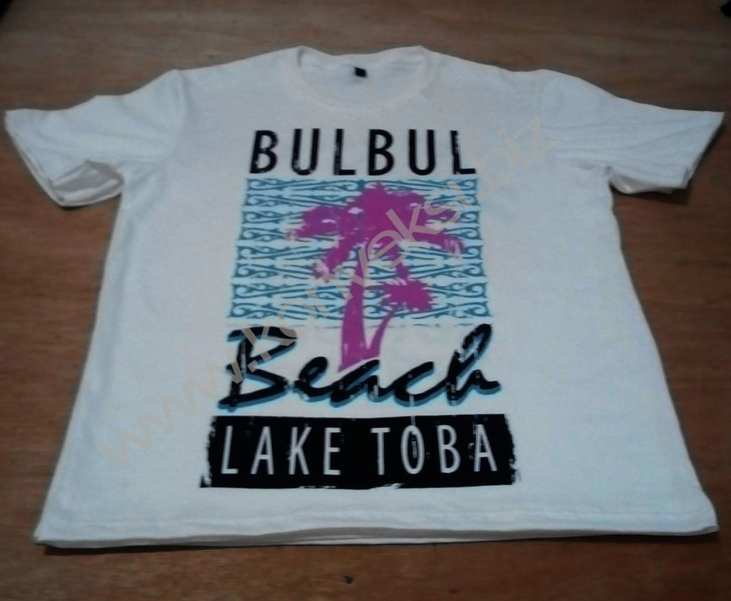 Kaos Souvenir Bul Bul Beach and Lake Toba