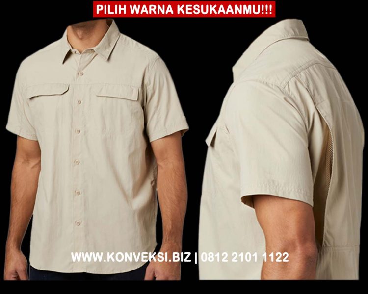 kemeja outdoor lengan pendek
