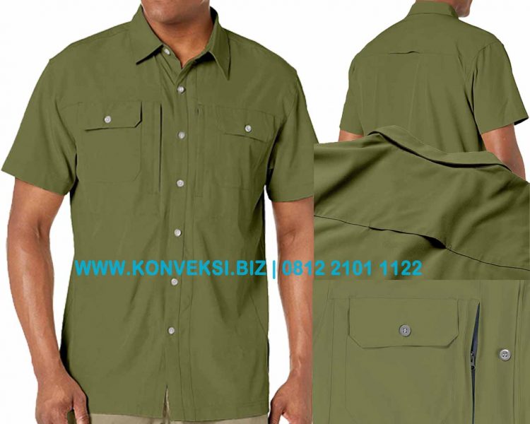 Kemeja Hijau Army