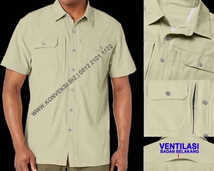 Kemeja Outdoor Khaki