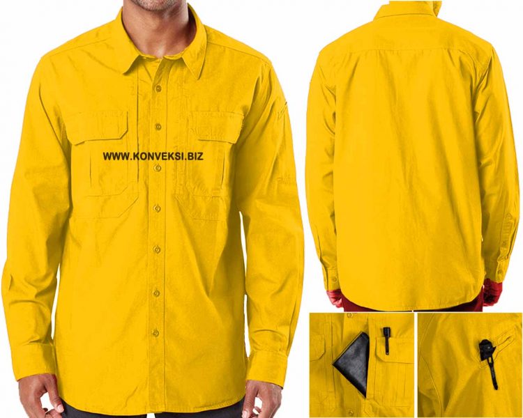 Kemeja Tactical Kuning