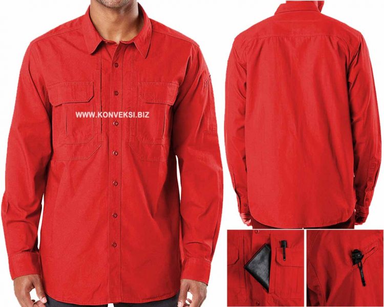Kemeja Tactical Merah