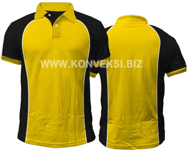 Kaos Kerah Kuning Hitam