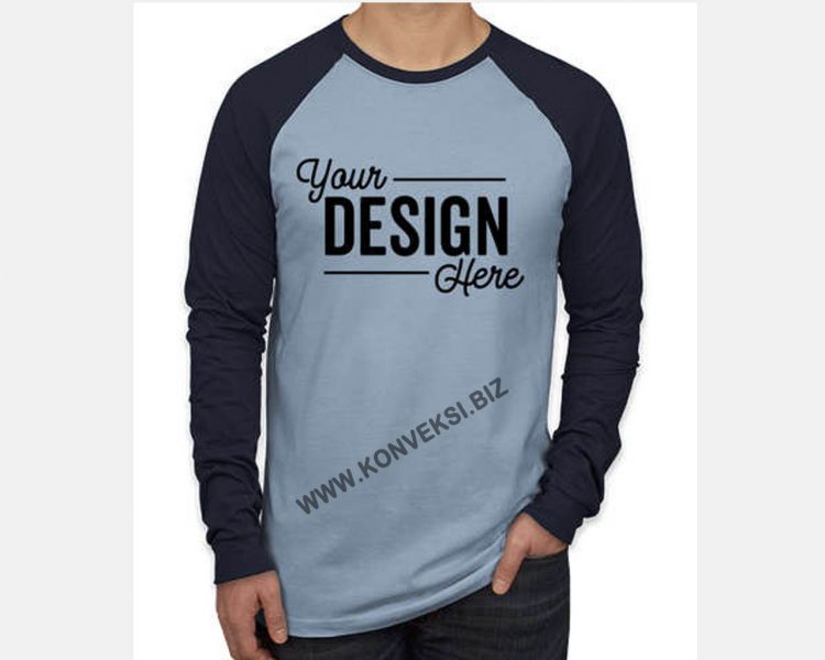 Kaos Olahraga Biru Langit