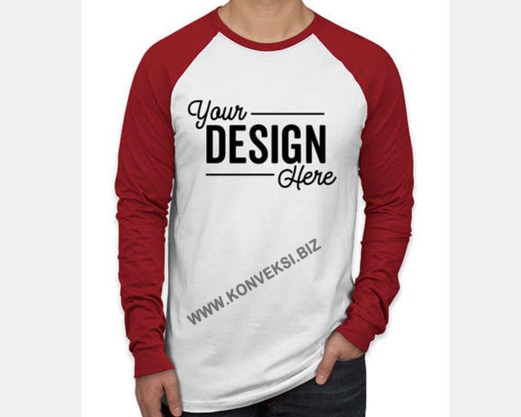 Kaos Olahraga Marun Putih