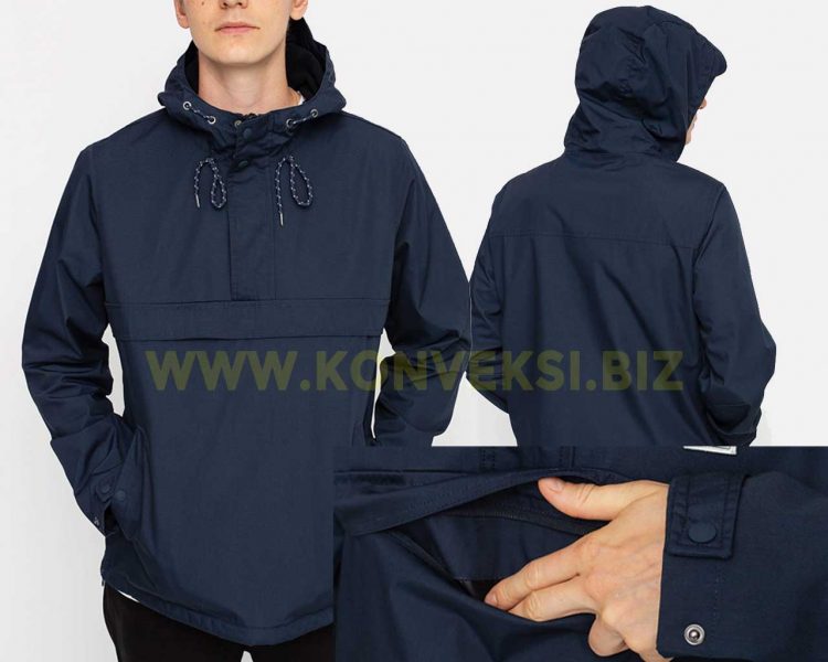 Jaket Parasut Biru Dongker