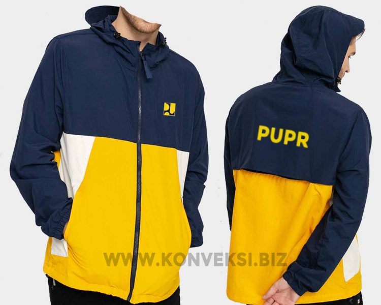 Jaket PUPR Bahan Parasut