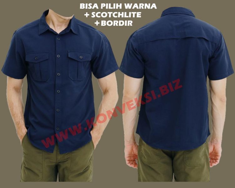 Kemeja PDL Lengan Pendek