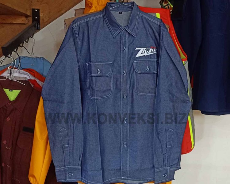 Kemeja PDL Bahan Denim