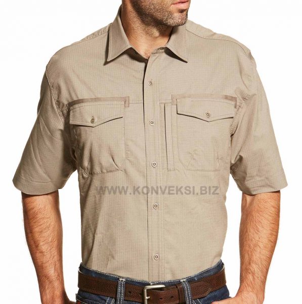 Kemeja Ripstop Khaki