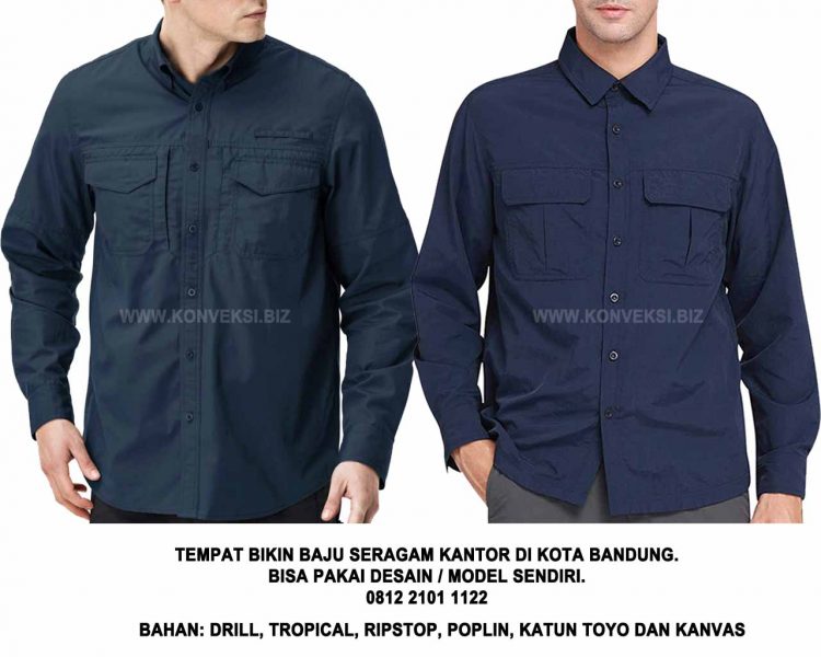 Kemeja Biru Dongker