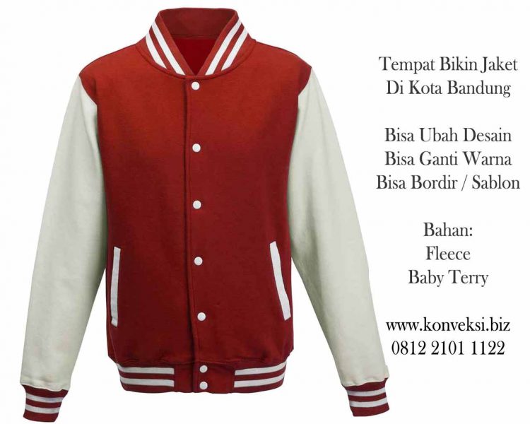 Jaket Varsity Merah Putih