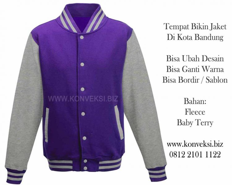 Jaket Varsity Ungu Misty