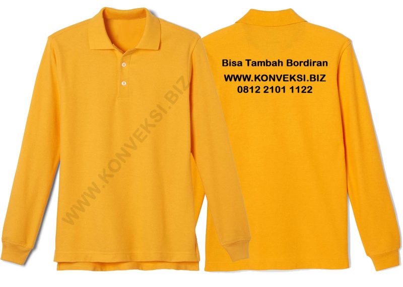 Kaos Polo Kuning Kunyit